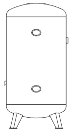 zbiornik ciśnieniowy (wyrównawczy) stojący - do sprężonego powietrza